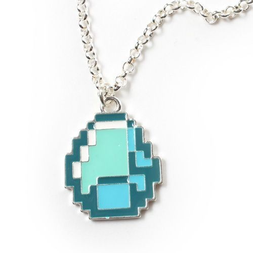 Minecraft Diamond náhrdelník s přívěskem