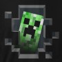 Tričko Minecraft Creeper Inside dětské, černé