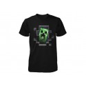 Tričko Minecraft Creeper Inside dětské, černé