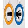 Portal 2 Inter-Spatial Portal Earrings