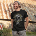 Tričko Lebka Měsíc Mikrofony Dráty