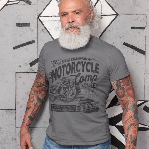 Tričko Motocykl soutěžní plakát