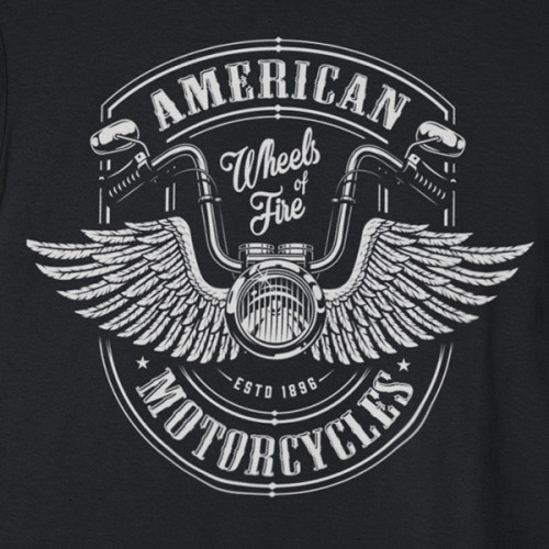 Tričko American Motorcycles - EDITOVATELNÉ