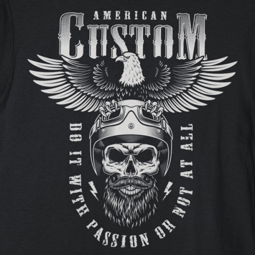Tričko American Custom - EDITOVATELNÉ