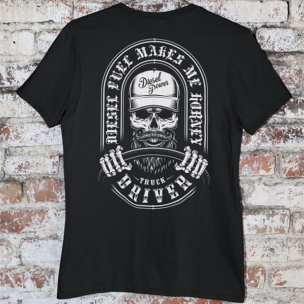 Tričko Truck Driver Diesel - EDITOVATELNÉ