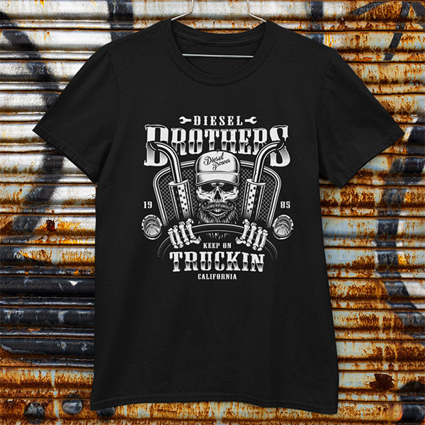 Tričko Truck Driver Brothers - EDITOVATELNÉ