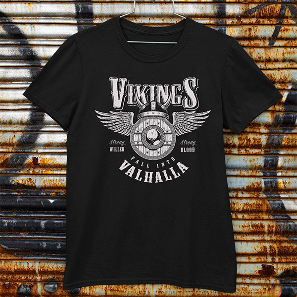 Tričko Vikings Valhalla - EDITOVATELNÉ