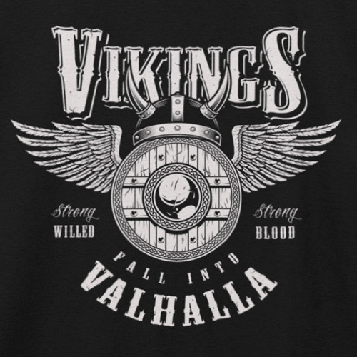 Tričko Vikings Valhalla - EDITOVATELNÉ