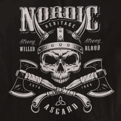 Tričko Vikings Asgard - EDITOVATELNÉ