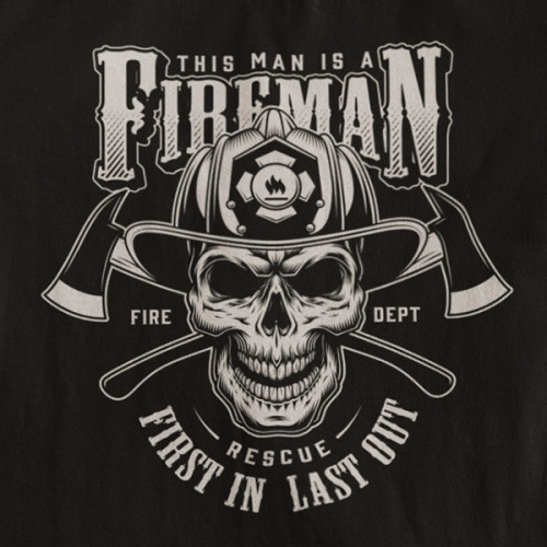 Tričko Fireman Rescue - EDITOVATELNÉ
