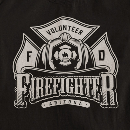 Tričko Fireman Dobrovolný hasič - EDITOVATELNÉ