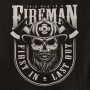 Tričko Fireman First In - EDITOVATELNÉ