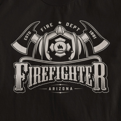 Tričko Fireman Fire Dept - EDITOVATELNÉ