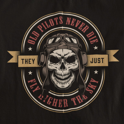 Tričko Soldiers Old Pilots - EDITOVATELNÉ