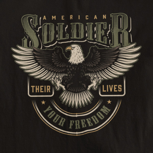 Tričko Soldiers Eagle - EDITOVATELNÉ