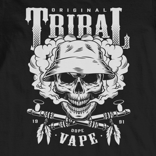 Tričko Vaping Tribal - EDITOVATELNÉ