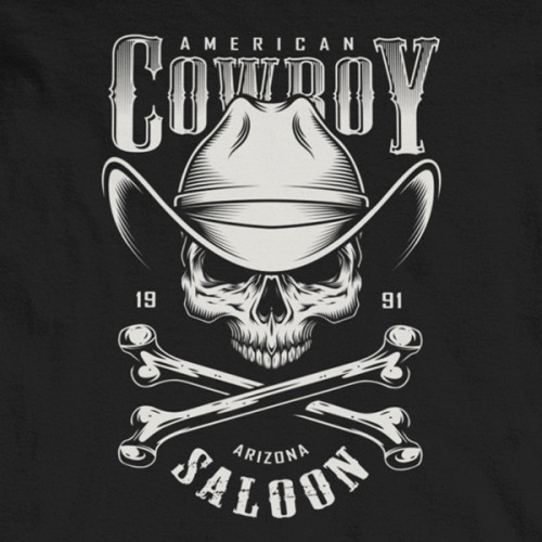 Tričko Sheriffs Saloon - EDITOVATELNÉ