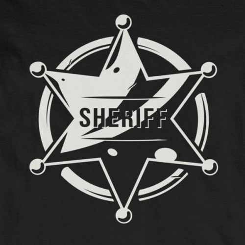 Tričko Sheriffs Badge - EDITOVATELNÉ