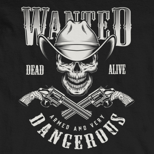 Tričko Sheriffs Wanted - EDITOVATELNÉ