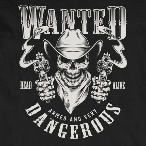 Tričko Sheriffs Dangerous - EDITOVATELNÉ