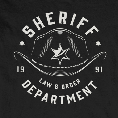 Tričko Sheriffs Law and Order - EDITOVATELNÉ