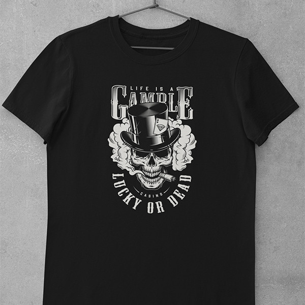 Tričko Casino Gamble - EDITOVATELNÉ
