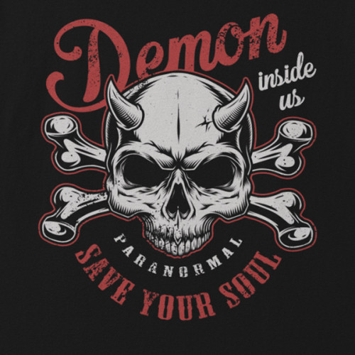 Tričko Demons Paranormal- EDITOVATELNÉ