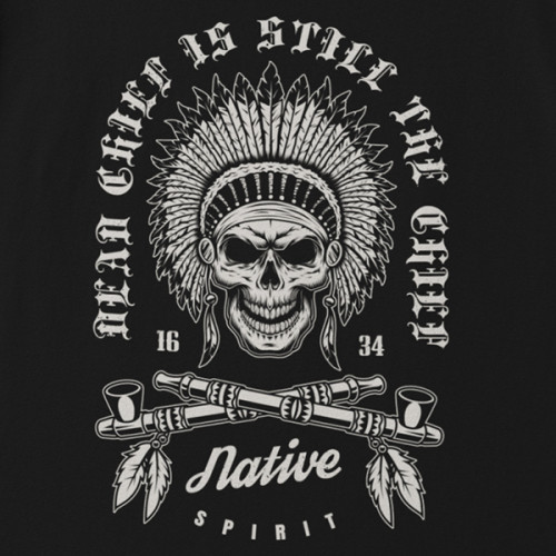 Tričko Indians Dead Chief- EDITOVATELNÉ