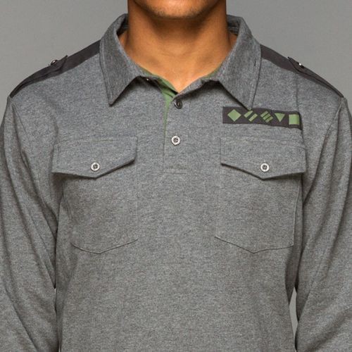 Tričko World of Tanks Premium Long Sleeve Polo - 2XL | uhlí | World of Tanks