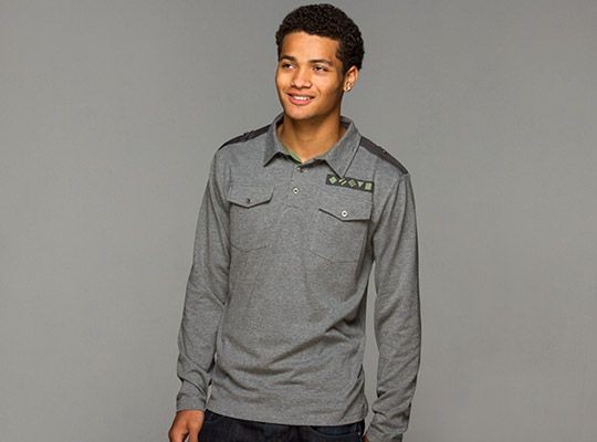 Tričko World of Tanks Premium Long Sleeve Polo - 2XL | uhlí | World of Tanks