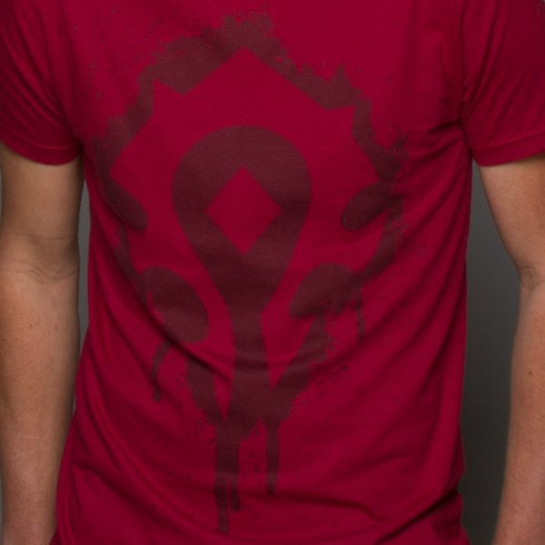 J!NX World of Warcraft Horde Crest Stencil - Basic | červená | S