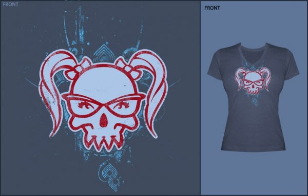 Lady J!NX Women's V-Neck - M | šedá