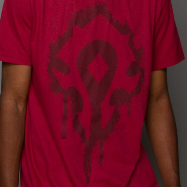 J!NX World of Warcraft Horde Crest Stencil - Basic | červená | S