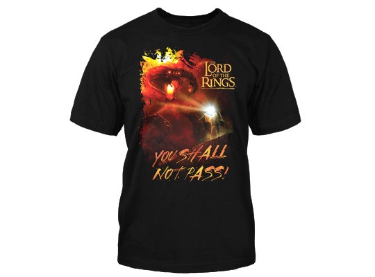 J!NX Lord of the Rings Shall Not Pass - Basic | černá | M