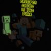 Tričko Minecraft Run Away! dětské - černá | M (7÷8) | Minecraft