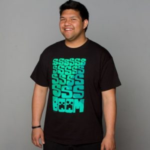 718.jpg Tričko Minecraft SSS BOOM! - černá | M | Minecraft