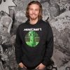 Mikina Minecraft Retro Creeper Premium - černá | Minecraft | XL