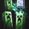 Tričko Minecraft Three Creeper Moon dětské - černá | Minecraft | S (5÷6)