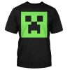Tričko Minecraft Creeper Glow in the Dark Face dětské - černá | Minecraft | S (5÷6)